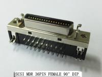 Cina Pin 36 Pin Female Electrical Connectors di Mdr 68 di Scsi una immersione da 90 gradi in vendita