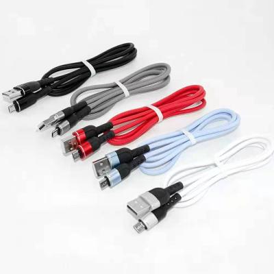 China Super Fast Charging Speed ​​1 Meter 2.4ATPE Fast Charging Data Cable Fits Type-C Micro IOS Mobile Phone for sale