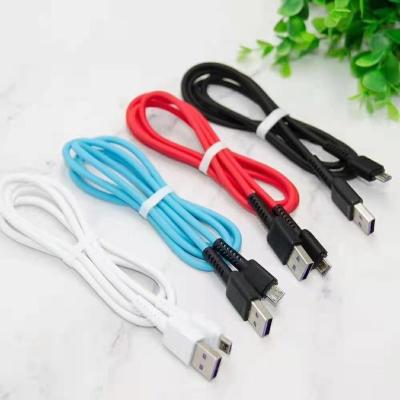 China Super fast charging speed 1m 2.4A color fast charging data cable is suitable for IOS type-c micro mobile phone. for sale