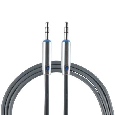 China Liquid Silicone 3.5mm Car Male Car Audio Cable 3.5mm Extension Cable Zinc Alloy Audio Cable for sale