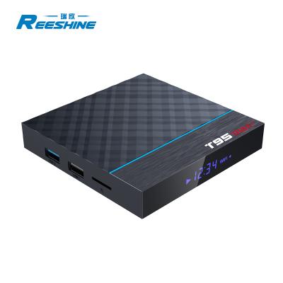 China 8K T95 MAX+ s905x3 tv box android tv box 4gb ram 32gb wifi 2.4g 5.8g tv box set for sale