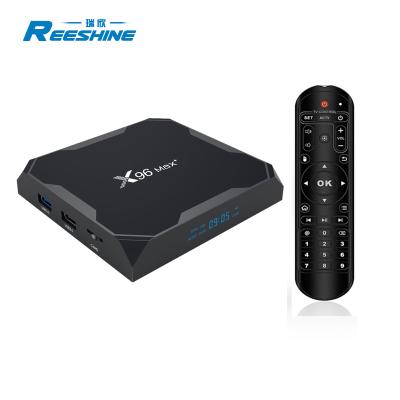 China quad 8K S905X3 android core amlogic X96 max + 4k smart tv box for sale