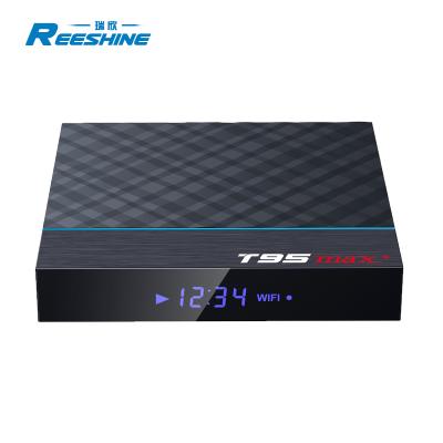 China factory price 8K android ott s905x3 tv box amlogic 4gb 32gb t95 max+ android 9.0 tv box for sale