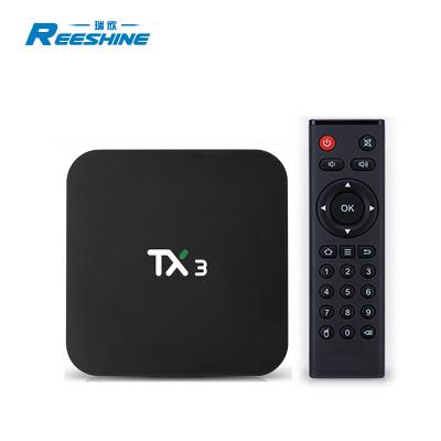 China 8K factory supply android 9.0 system 4gb 32gb s905x3 TX3 ott tv box amlogic for sale