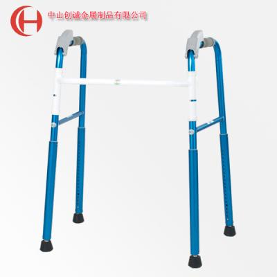 China Aluminum Care Walker One Knob Folding Aluminum Stair Climbing For Disabled Elderly for sale