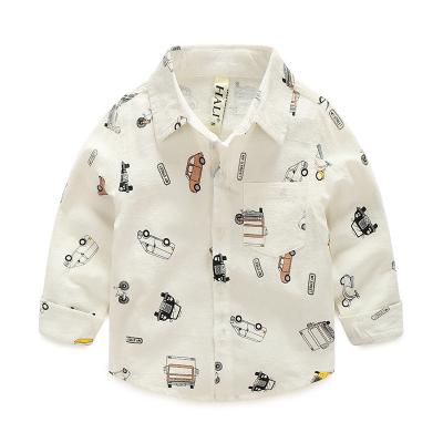 China 2021 spring anti-pilling children's clothing and autumn new children's casual long-sleeved shirt, small and medium children's cartoon p for sale