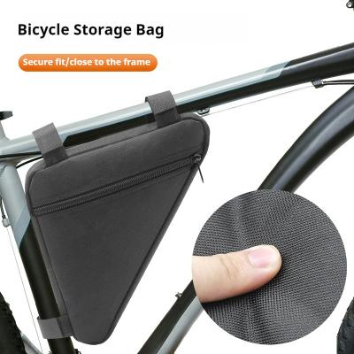 China Portable/Durable/Waterproof Outdoor Waterproof Bike Saddle Bag with Triangle Pouch Frame Holder Handy Handlebar Phone Cycling Accessory Bag for Bicycle for sale