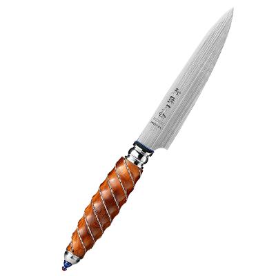 China Durable M390 Powder Steel High Quality Kitchen Serving Knife With Luxury Hardware Handle for sale