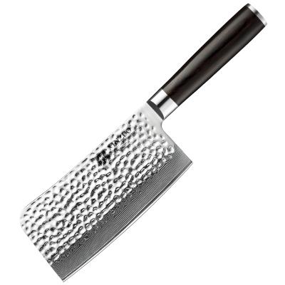 China Sustainable High Quality Kitchen Cleaver Knife Made In 67 Layers Of Damascus Steel With 10Cr Core for sale