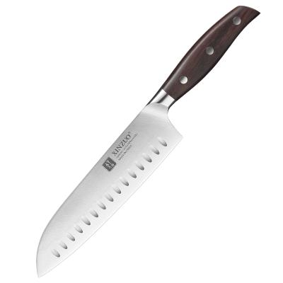 China Viable 7 inch stainless steel santoku chef german japanese knife for sale