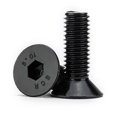 China Matte Black Screws DIN 7991 M3 M4 M5 M6 Grade 10.9 Flat Countersunk Hexagon Head Socket Screws for sale