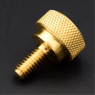 China Flat Head DIN 464 BRASS SCREWS BRASS THUMB SCREWS KNURLED THUMB SCREWS for sale