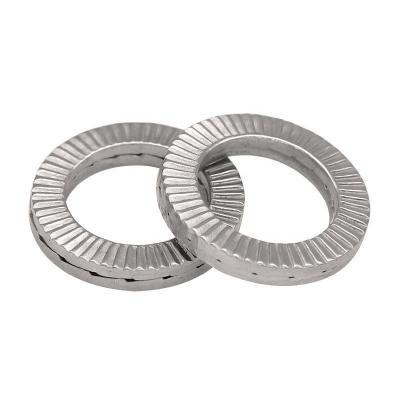 China External Tooth M3 - M24 304 DIN 25201 Stainless Steel Wedge Lock Washers Nord-lock Washers for sale