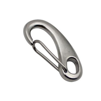 China Heavy Industry Heavy Duty 316 Stainless Steel Snap Hook Door Carabiner Boat Rigging 50-100mm for sale