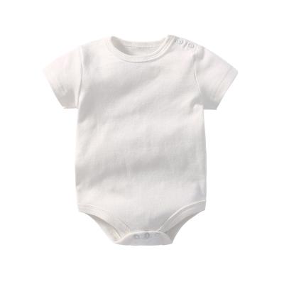 China Customizable White Color Cheap Casual Clothes 2021 Full Sleeve O-Neck Baby Girl Autumn Romper for sale