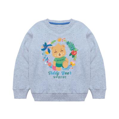 China Professional Supplier Custome Autumn Spring O-Neck Breathable Cartoon Animal Printed Cotton Outfit Boys Girls Kids Sweatshirt Polyester for sale