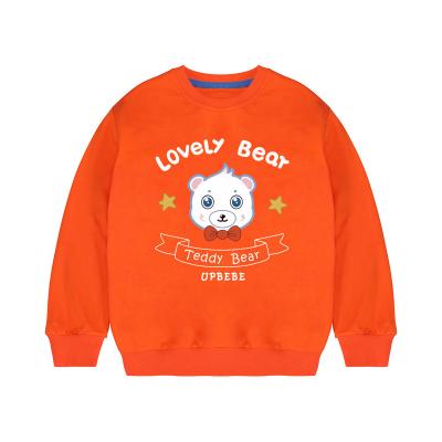 China Breathable Customize Elastic O-Neck Collar Cuff Regular Style Cartoon Pattern Printed Weekend Kid Sweatshirt for sale