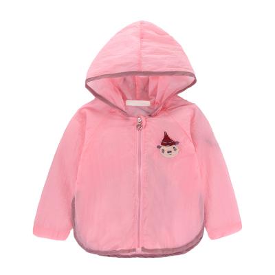 China 2021 New Arrival Summer Breathable Solid Animals Autumn Coat Thin Hoody Sunproof Kids for sale