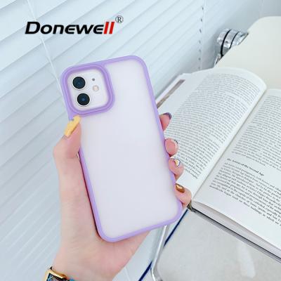 China Soft TPU Shockproof Matte Back Phone Case For iPhone 13/13 pro/13 mini with Metal Button Cell Phone Cover for sale