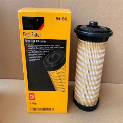 China Metal manufacturer direct diesel filter element fuel filter element excavator accessories 360-8960 3608960 4461492 for sale