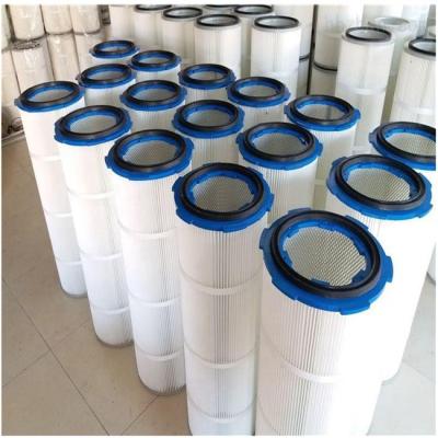 China Machinery repair shops six ear disassembly dust filter cartridge polyester fiber powder quick recovery non-woven folded filter cartridges for sale