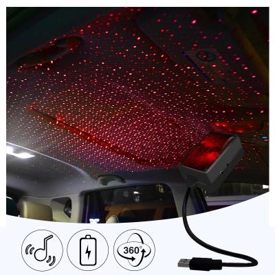 China USB Car Light Music Rhythm Control Auto Interior Star Roof Decoration Light Ambient Car Interior Led Light For Car for sale