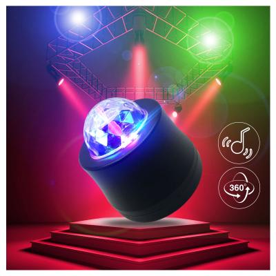 China Warehouse Rotating Mini RGB Magic Ball DJ LED RGB Mini Disco Ball Stage Lighting Party Light For Party Disco Club for sale