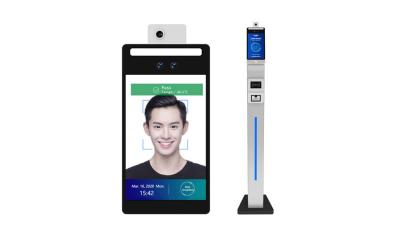 Chine Terminal d'identification de massage facial d'Android 7,1 de mesure de la température de support de mur à vendre