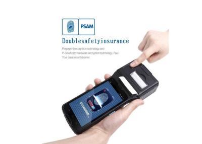 China Integrierte Parlamentarier Bluetooth-Barcode-Scanner-Androids 1D/2D 8 Kamera mit Thermal-Drucker zu verkaufen