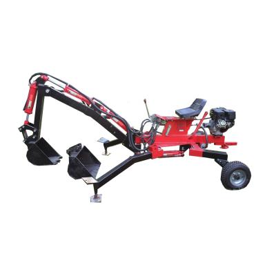 China ATV Gasoline Backhoe 9HP Gasoline ATV BACKHOE for sale