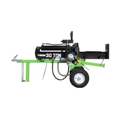 China Horizontal Trusses And Vertical Type 30Ton Gasoline / Gasoline Power Hydraulic Industrial Log Splitters for sale