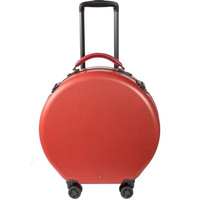 China NEW Design Round 30L Shell Trolley Luggage BSCI 2019 Fashionable Hard 20 Inch Suitcase Polycarbonate for sale