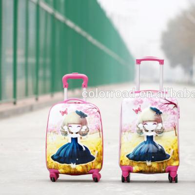 China 2017 3D Cardboard Design ABS/PC Waterproof Travel Luggage High Quality Kids Suitcase for sale