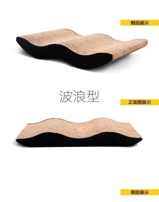 China Durable High Quality Using Cat Scratcher Toy Cat Scratch W Shaped Board for sale