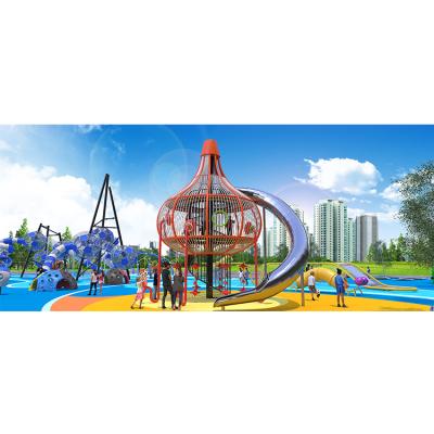 China Galvanized Large Amusement Equipment Stainless Steel Outdoor Custom Non-standard Slide Combination Shopping Mall Scenic Toy for sale