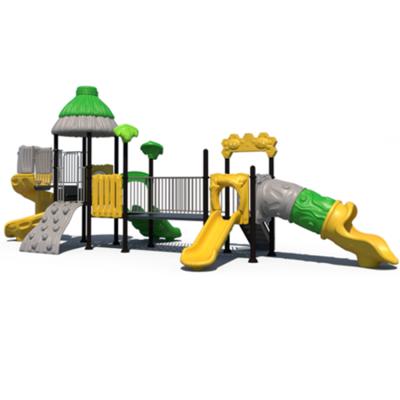 China Plastic popular salable customized plastic outdoor playground with slide for kids for sale