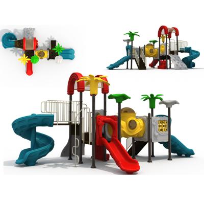 China Wholesale Custom Plastic Outdoor Park Children Playground Equipment Slide for sale