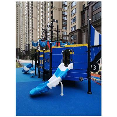 China Eco-friendly Outdoor Playground PE Panel Pirate Ship Kids Playground Equipment for sale