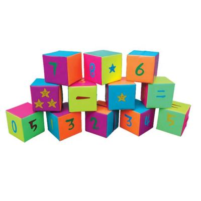 China Low Price Non-Toxic Soft Sponge Fill Kids Play Digital Number Building Block Toy Set On Sale for sale