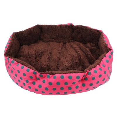 China Viable Hot Selling Cheap Amazon Dog Bed Bed In Stock Nest Dot Printing Pet Supplies for sale