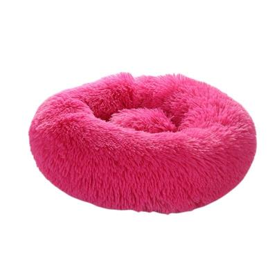 China Viable Warm Animal Round Bed Round Bed Winter Dropshipping Soft Winter Dropshipping Dog Bed for sale