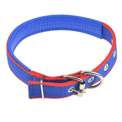 China Pet Products Training Collar Polyester Dog Pet Webbing Custom Adjustable Dog Collar for sale