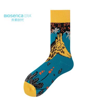 China Other Bioserica Era Print Wholesale Custom Socks Japanese Sock Printed Bear Leopard 3d Printed Socks for sale