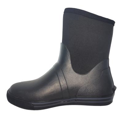 China Fashion Trend Mens Work Wellies Waterproof Insulated Neoprene Dung Boots for sale