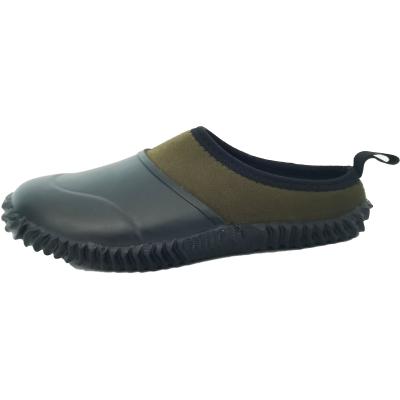 China Fashion trend women waterproof rubber garden shoes rain boots mud manure slip-on shoes for sale