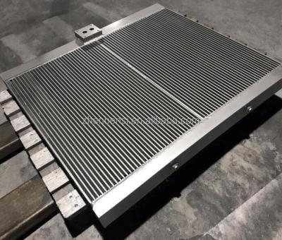 China Industrial Chicago CPD100 Screw Air Compressor Heat Exchanger Air Oil Cooler for sale