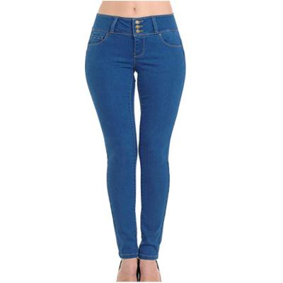 China Vintage Blue QUICK DRY Low Waist Skinny Stretch Jeans Women 2020 for sale