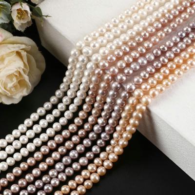 China Fast Delivery Pearl Necklace Jewelry Round Shell Natural Freshwater Pearls Necklace Colorful For Women for sale