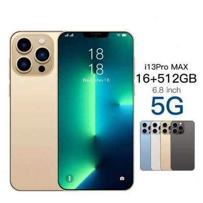 China Dual SIM Card Original 13 Pro Max 6.7 inch 16GB + 512GB smartphone 10 core 5G LET phone HD screen face ID Global version mobile phone 13 for sale