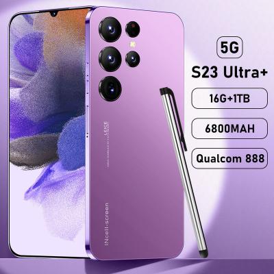 China Dual SIM Card S23 Ultra 10 Core OEM Smartphone 7.3 inch Cheap Big Screen Phone with 512GB 64MP HIFI Camera Mobile Phone for sale